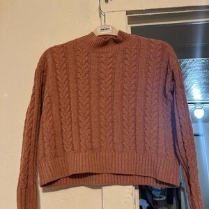Warm Cable Knit Sweater - Tan